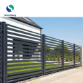 Aluminum Horizontal Slat Residential Garden Fence with modern design for home and garden